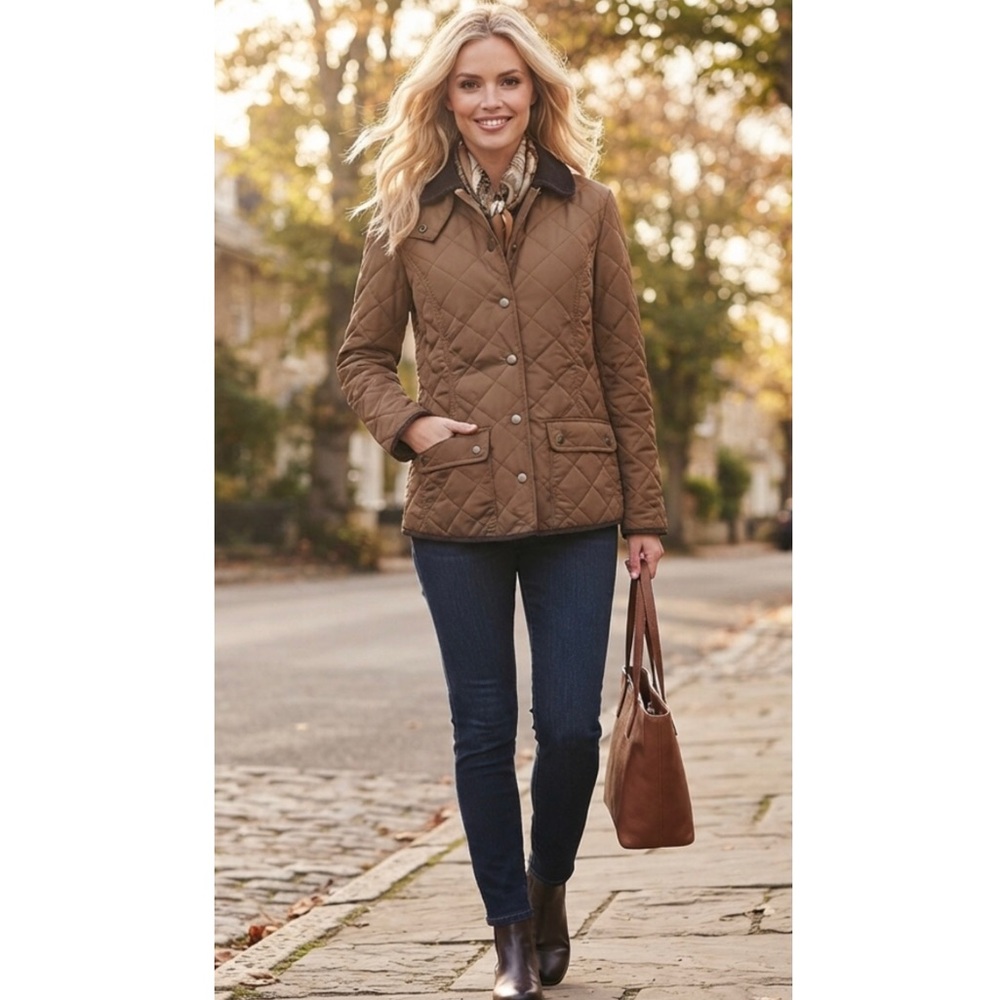 Decoy Easton Diamond Quilted Tobacco Field Jacket NWT